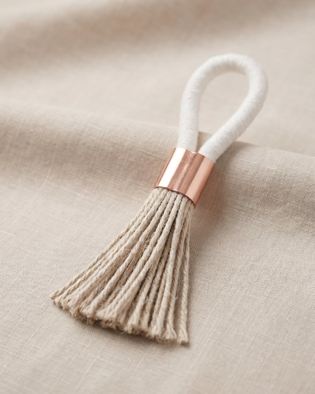 Natural Linen Napkin Holder: Permanent Collection