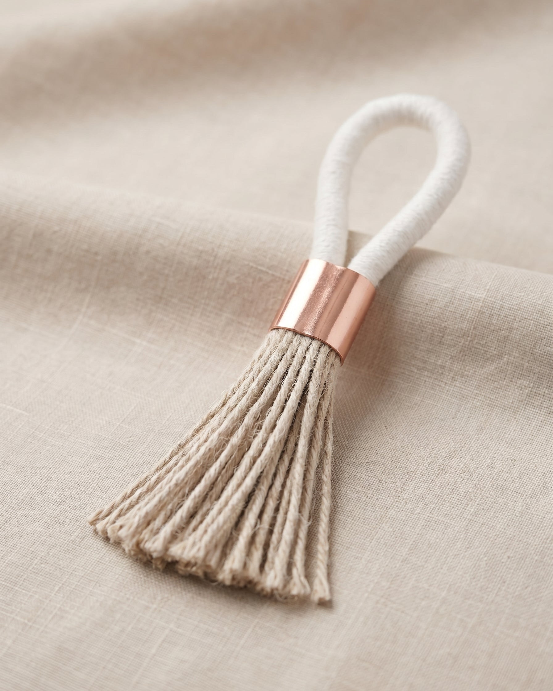 Natural Linen Napkin Holder: Permanent Collection