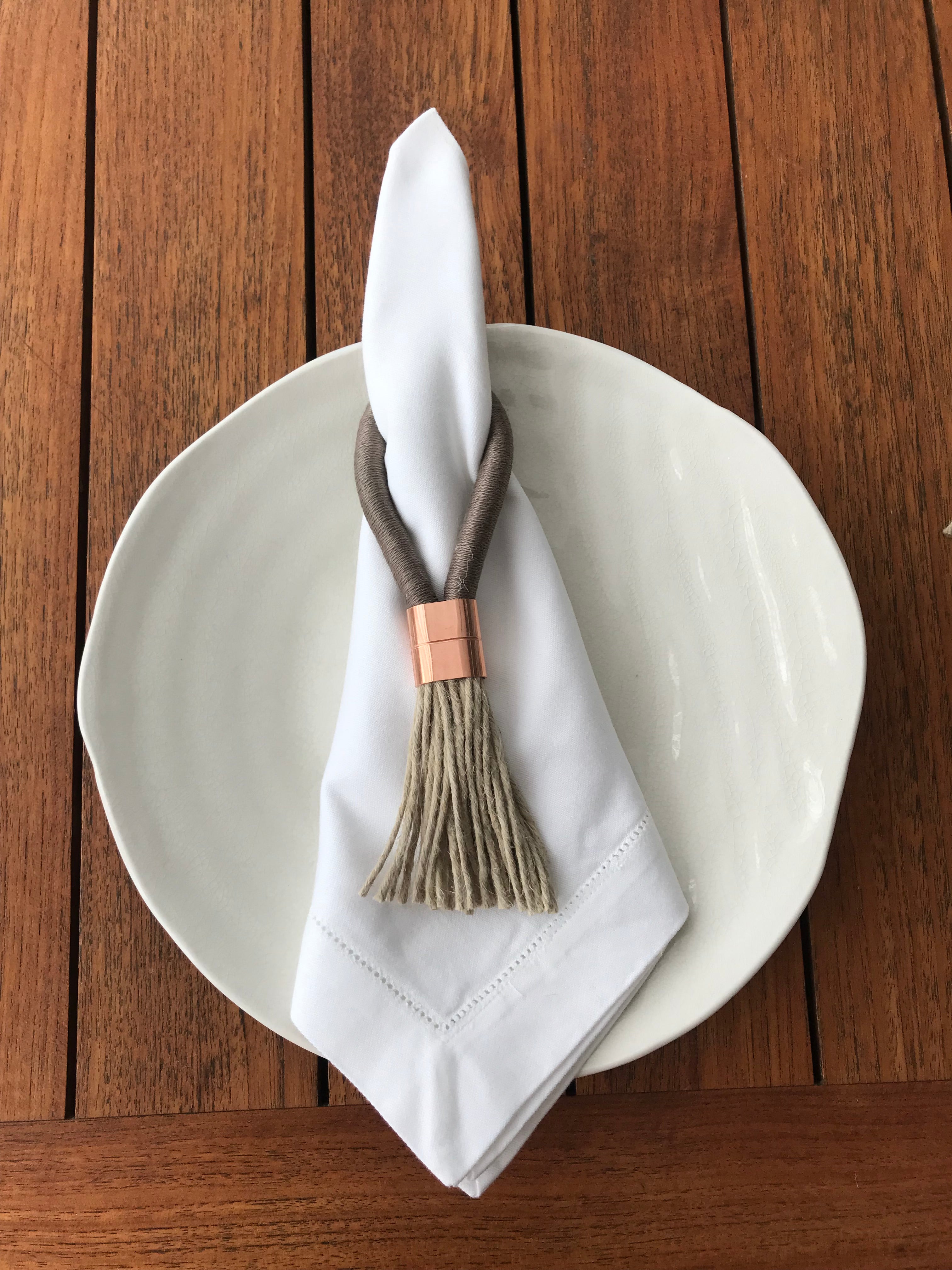 Rustic Linen Napkin Holder: Permanent Collection