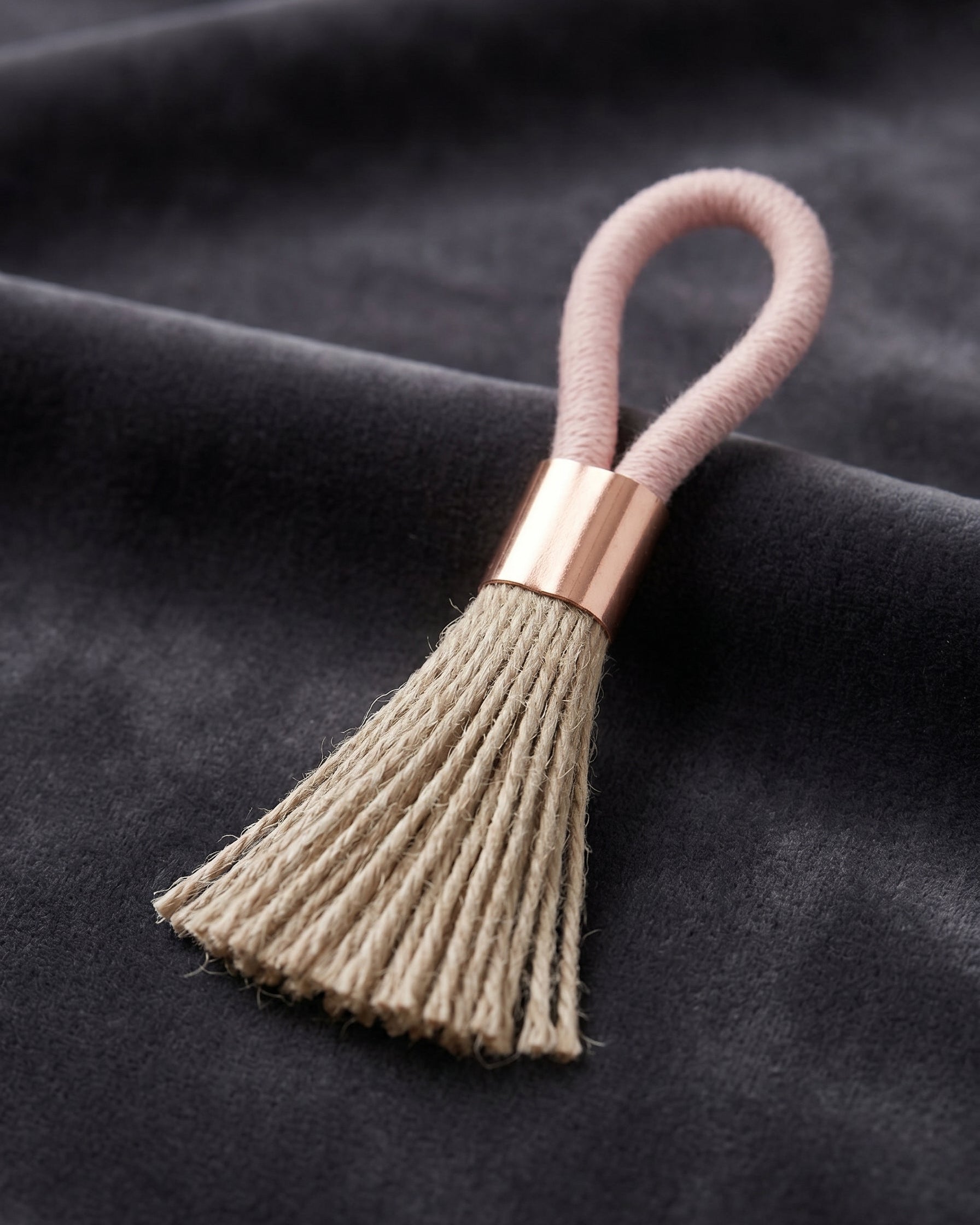 Dusty pink napkin holder: Permanent Collection